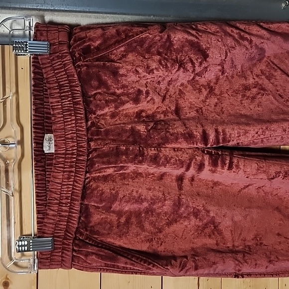 Madewell velvet maroon pants size XXS - Picture 2 of 9